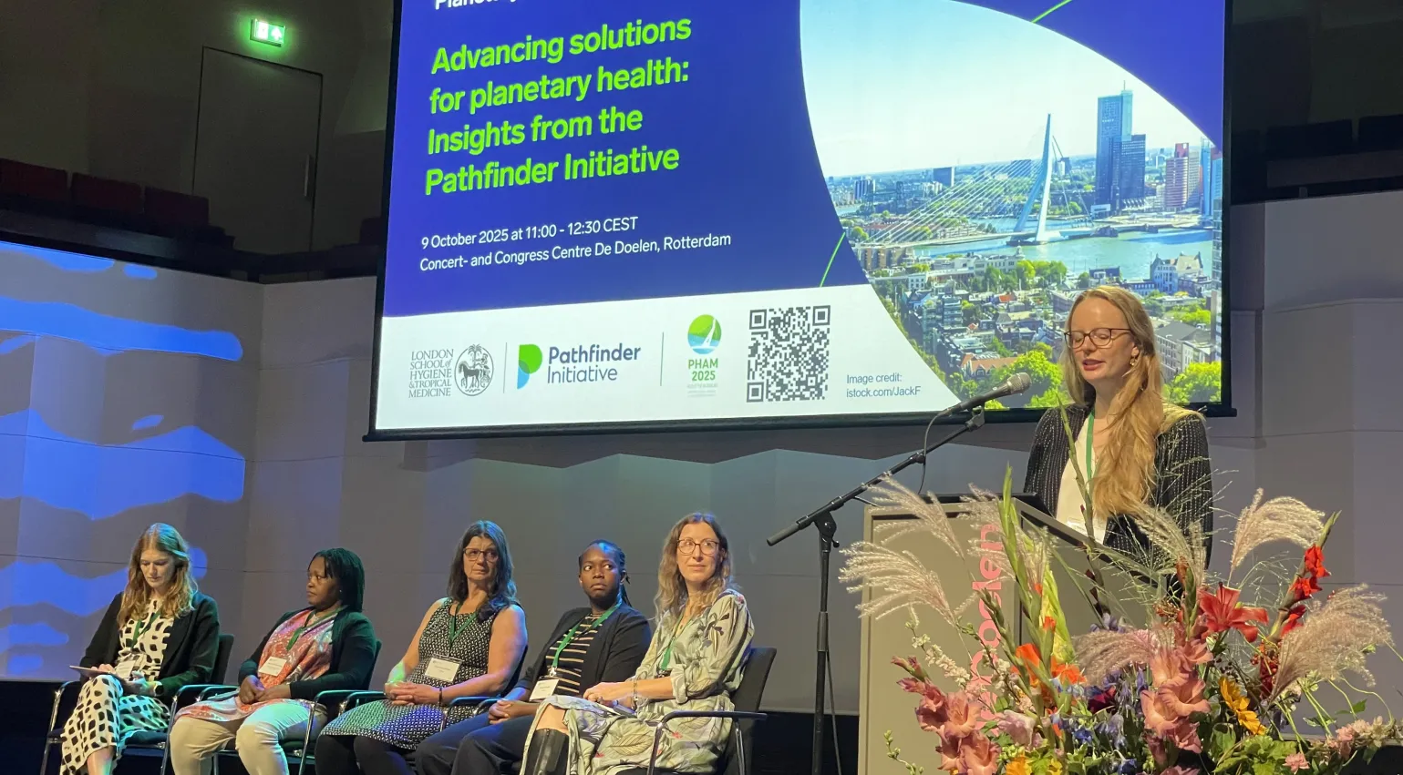 The Pathfinder Initiative team presenting at the Planetary Health Annual Meeting